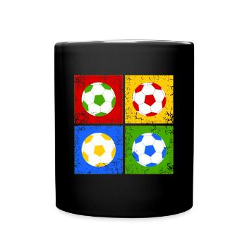 Football pop art - Full Colour Mug - black - Front