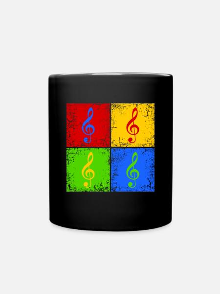Clef Pop Art - Mug uni - noir