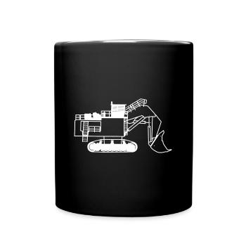 Excavator1 WH - Mug uni - noir - Devant
