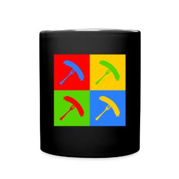 Bratwurst pop art - Full Colour Mug - black - Front