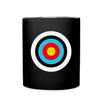Target in archery - Full Colour Mug - black - Front