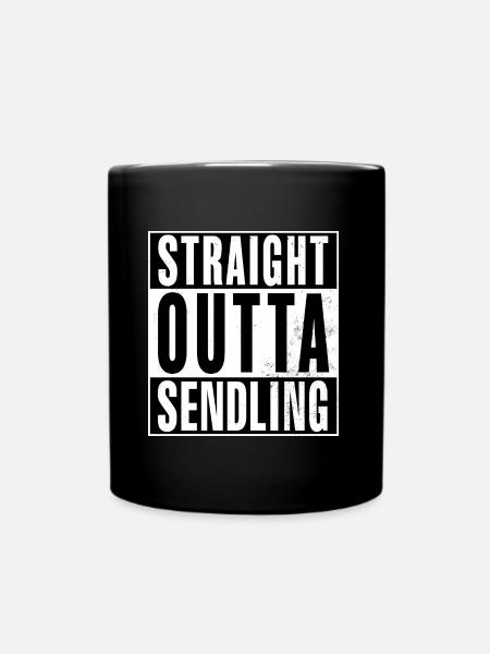 Straight Outta Sendling - Tasse einfarbig - Schwarz