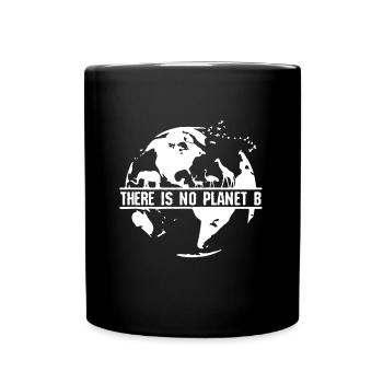 Earth Day environmental protection organic t-shirt sweater - Full Colour Mug - black - Front