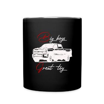 pick-up ,Geländewagen,offroad,auto,4x4,transporter - Tasse einfarbig - Schwarz - Vorne