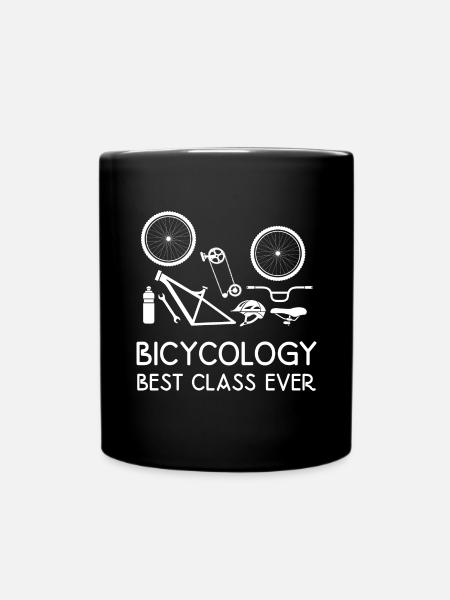 bicycle Fahrrad cicycology Rad bike - Tasse einfarbig - Schwarz