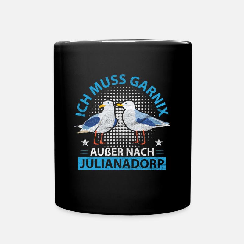 Julianadorp Niederlande Strand Möwen - Tasse einfarbig - Schwarz