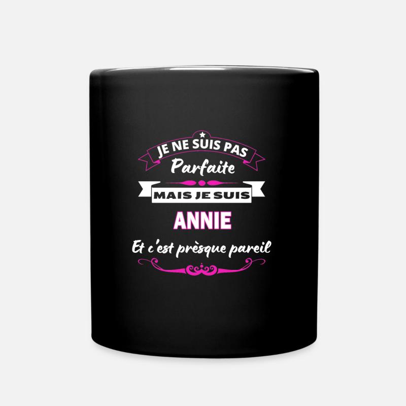 je ne suis pas Parfaite Annie - Mug uni - noir