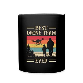 Best Drone Team Ever - Drone Pilot - Father's Day - Full Colour Mug - black - Front