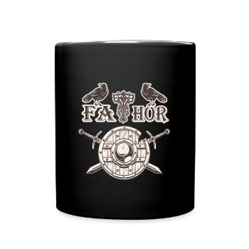 Fathor Viking - Familie Dad - Father´s Day - Tasse einfarbig - Schwarz - Vorne