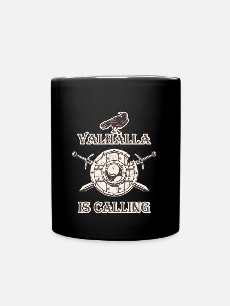 Viking - Valhalla Is Calling - Tasse einfarbig - Schwarz