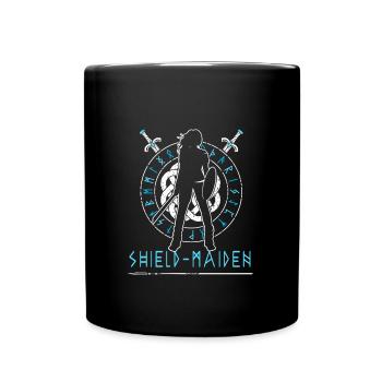 Shield-Maiden Lagertha Viking - Tasse einfarbig - Schwarz - Vorne