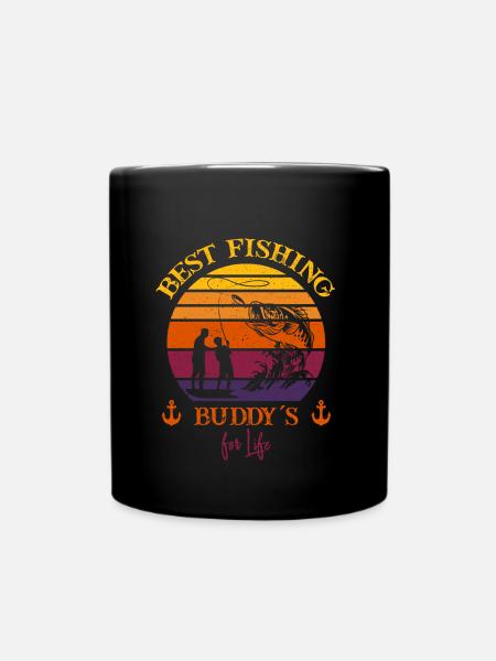 Best Fishing Buddy´s for Life - Fishing Team - Tasse einfarbig - Schwarz