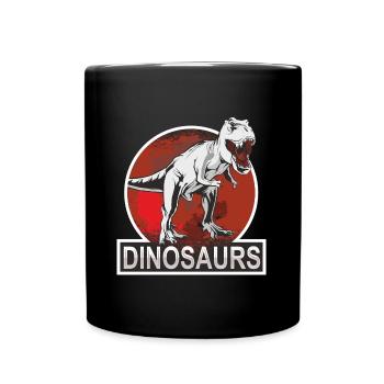 Dinosaurs - Tasse einfarbig - Schwarz - Vorne