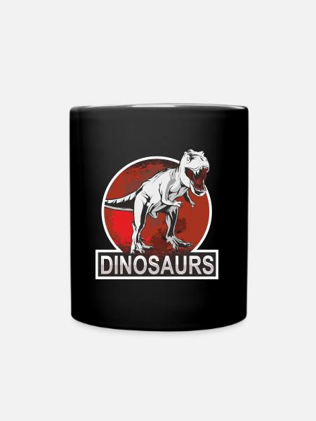 Dinosaurs - Full Colour Mug - black