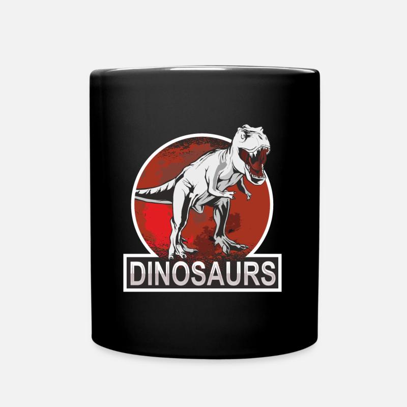 Dinosaurs - Tasse einfarbig - Schwarz