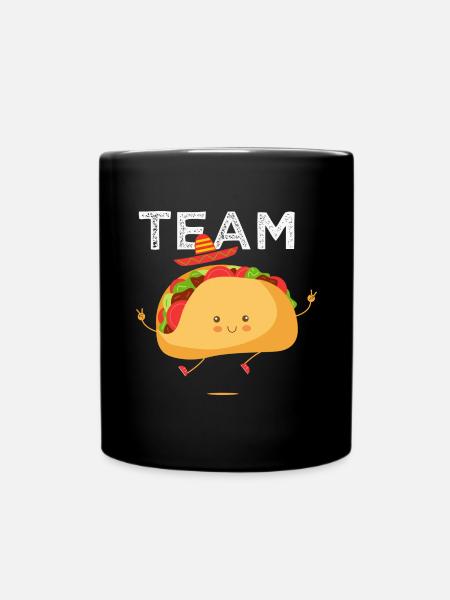 team taco tacos cuisine mexicaine - Mug uni - noir