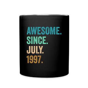 Génial depuis juillet 1997 25ème anniversaire - Mug uni - noir - Devant