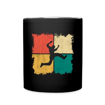 Parkour Läufer Freerunner Freerunning Vintage - Tasse einfarbig - Schwarz - Vorne