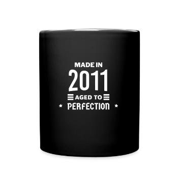 Perfekt gealtert 2011 - Tasse einfarbig - Schwarz - Vorne
