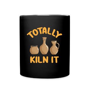 Totally Kiln It Funny Pottery - Full Colour Mug - black - Front