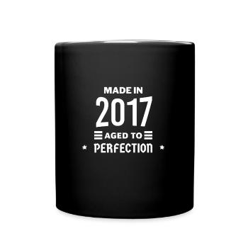 Made in aged to perfection 2017 - Full Colour Mug - black - Front