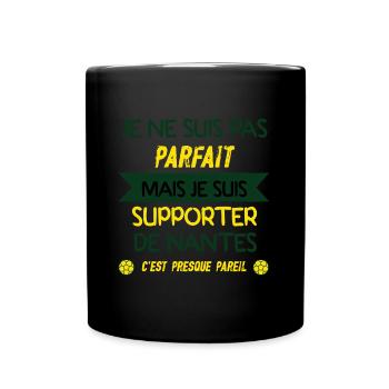 JE SUIS SUPPORTER DE NANTES - Mug uni - noir - Devant