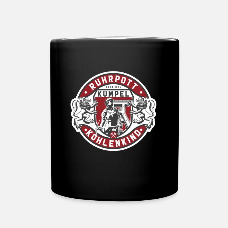 Ruhrpott Ruhrgebiet Kumpel Badge - Tasse einfarbig - Schwarz