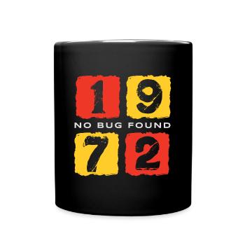 Jahrgang 50 Jahre Jahrgang 1972 - Tasse einfarbig - Schwarz - Vorne