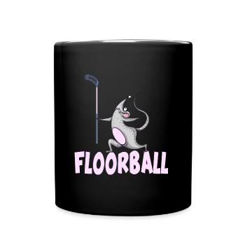 floorball floorball floorball season - Full Colour Mug - black - Front