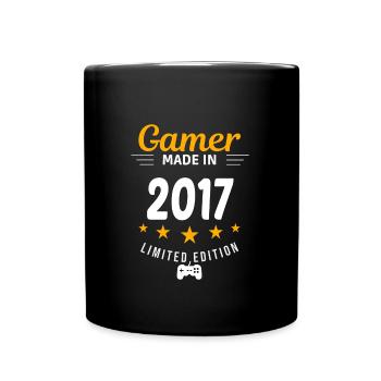 Gamer aus dem Jahr 2017 - Tasse einfarbig - Schwarz - Vorne