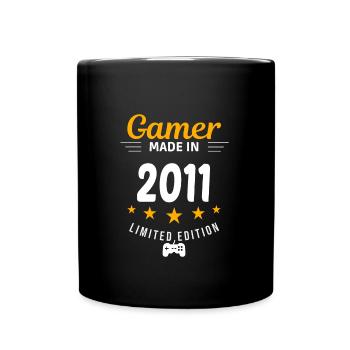 Gamer aus dem Jahr 2011 - Tasse einfarbig - Schwarz - Vorne