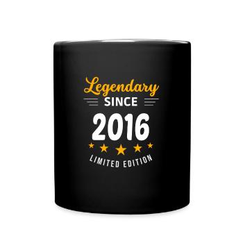Legendär seit 2016 - Tasse einfarbig - Schwarz - Vorne