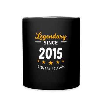Légendaire depuis 2015 - Mug uni - noir - Devant