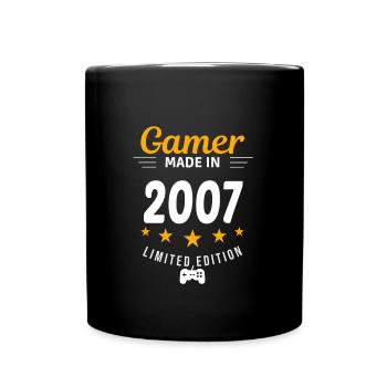 Gamer aus dem Jahr 2007 - Tasse einfarbig - Schwarz - Vorne