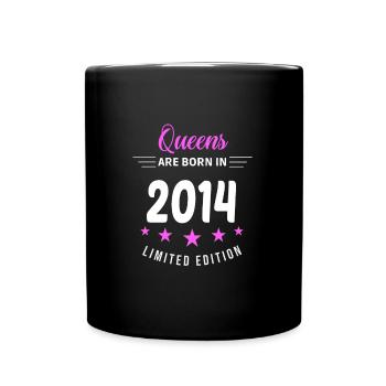LES REINES SONT NÉES EN 2014 - Mug uni - noir - Devant