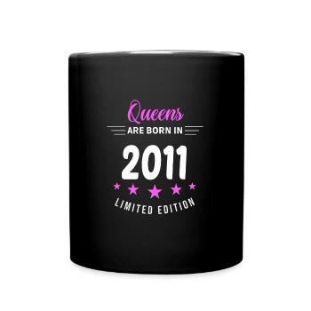 QUEENS ARE BORN IN 2011 - Mug uni - noir - Devant