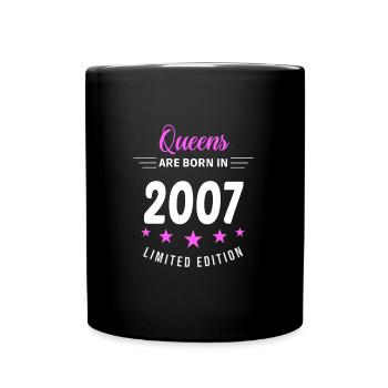 QUEENS WERDEN 2007 GEBOREN - Tasse einfarbig - Schwarz - Vorne