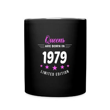 QUEENS WERDEN 1979 GEBOREN - Tasse einfarbig - Schwarz - Vorne