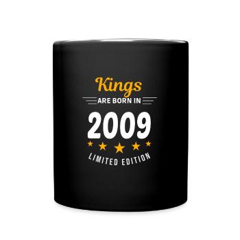 Kings ARE BORN IN 2009 - Full Colour Mug - black - Front