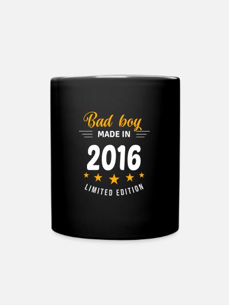 Bad boy made in 2016 - Full Colour Mug - black