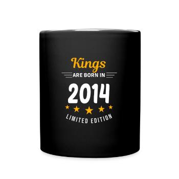 Könige SIND 2014 GEBOREN - Tasse einfarbig - Schwarz - Vorne