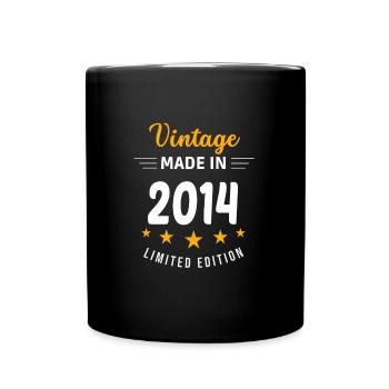 Millésime réalisé en 2014 - Mug uni - noir - Devant