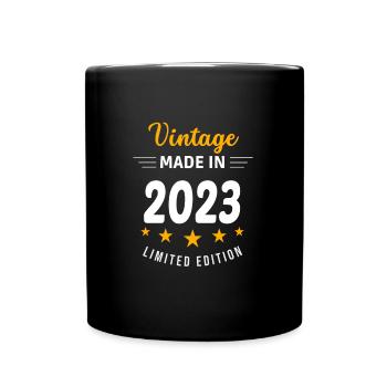 Vintage made in 2023 - Full Colour Mug - black - Front