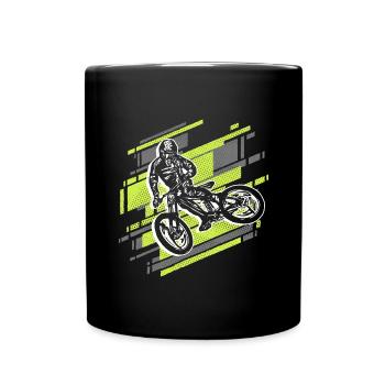 Mountain Bike Bike Boys Mountain Bike - Full Colour Mug - black - Front