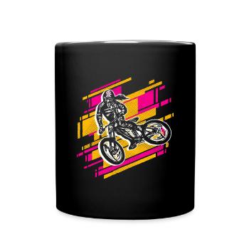 Mountainbike Fahrrad Mädchen Mountain Bike - Tasse einfarbig - Schwarz - Vorne