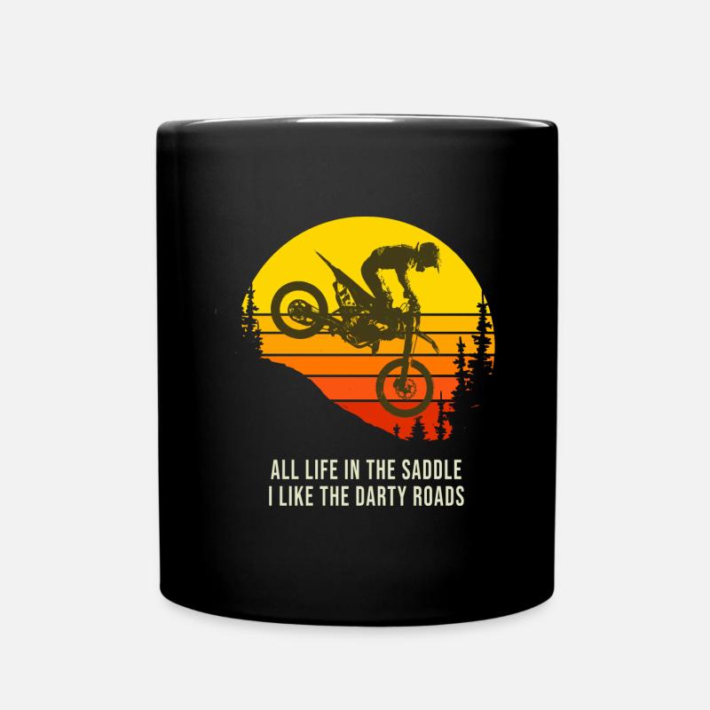 motocross motorcycle cross motorcycles - Full Colour Mug - black