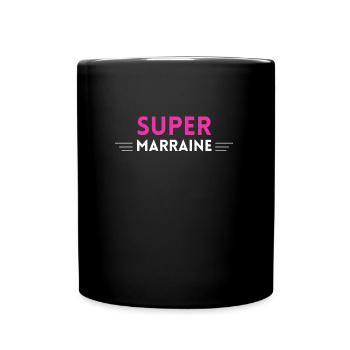 marraine super - Mug uni - noir - Devant