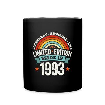 Birthday Legendary Awesome Made 1993 Vintage - Full Colour Mug - black - Front