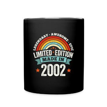 21st Birthday Legendary Awesome Made 2002 Vintage - Full Colour Mug - black - Front