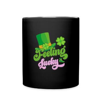 St Paddy's St Patricksday St Patrick Day - Full Colour Mug - black - Front